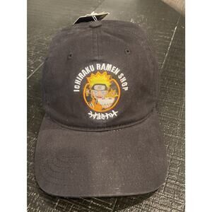 Shonen Jump Naruto Shippuden Ichiraku Ramen Shop Adjustable Black Hat Cap